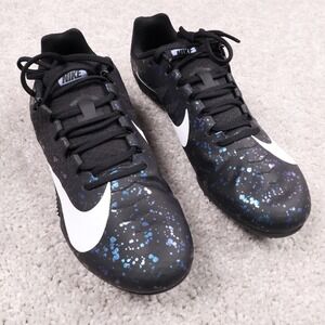Nike Zoom Rival S Shoes Track Field Spikes Competition Black White Womens US 10